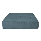 MeowBaby® Soft Velvet Cube Sofa - Turquoise