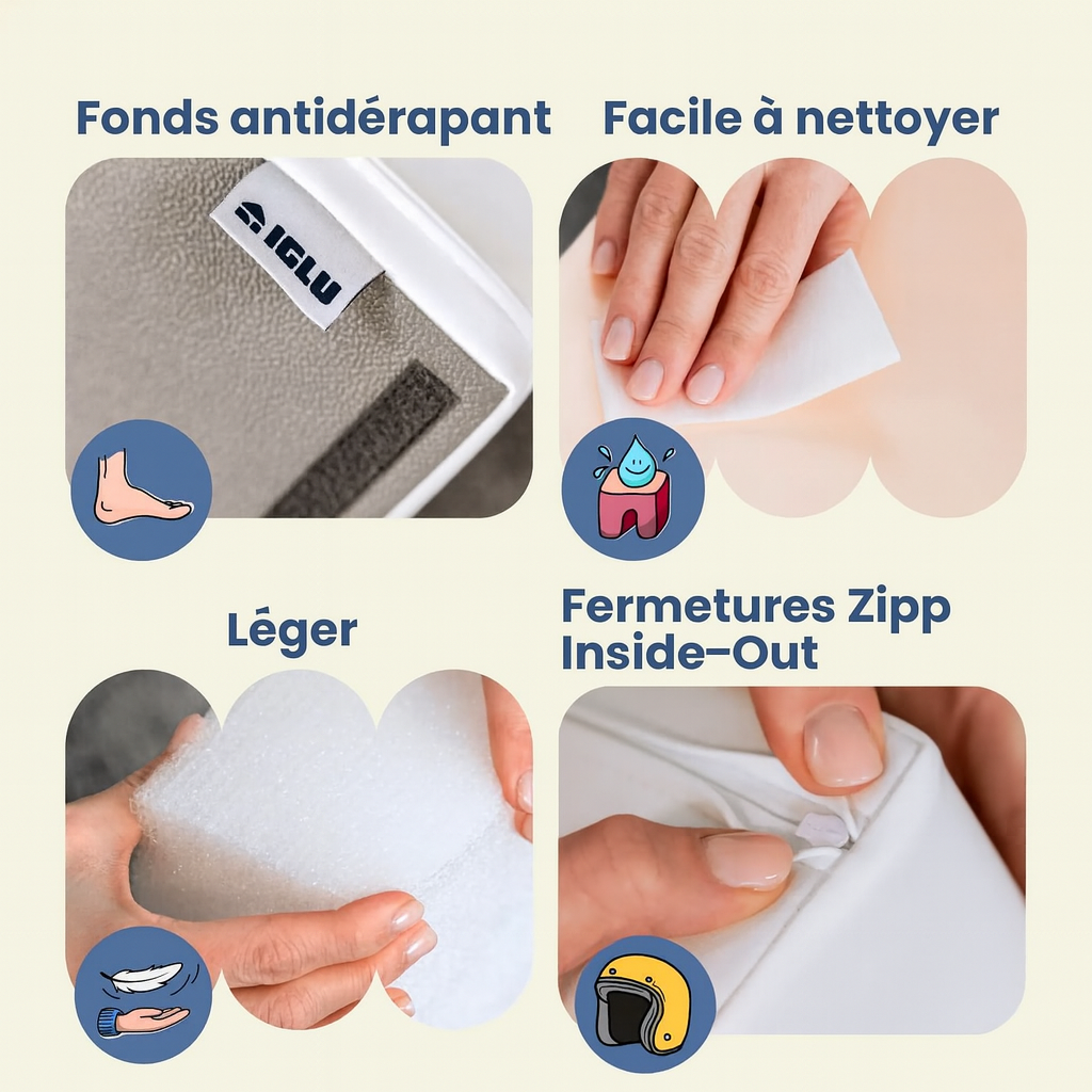 Set de Jeux en Mousse – 6 Blocs Pastel Rose