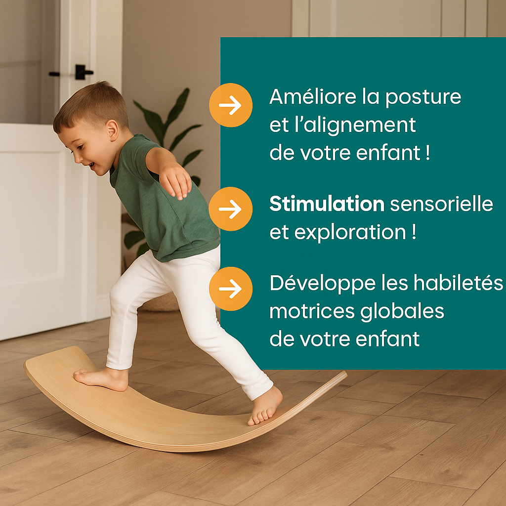 Planche d’Équilibre pour Enfants – 80 × 30 cm