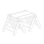 Climbing Triangle With Slide and Climbing Frame - Black