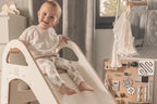 Wooden Indoor Scandi Slide for Children 87x46cm
