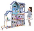 Wooden Dollhouse Crystal with LED Lights