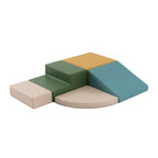 Soft Play 5 Foam Block Set - Pastel Turquoise Corner Climber