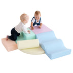 Soft Play 6 Foam Block Set - Light Pastel Explorer