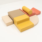 Soft Play 6 Foam Block Set - Pastel Pink Explorer