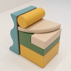 Soft Play 6 Foam Block Set - Pastel Turquoise Explorer