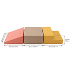 Soft Play 3 Foam Block Set - Pastel Pink Mini Climbie