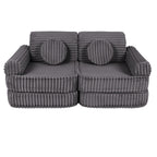 Medium Modular Sofa for Kids - Churros Jurassic Grey