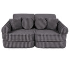 Medium Modular Sofa for Kids - Churros Jurassic Grey