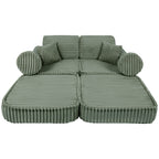 Medium Modular Sofa for Kids - Churros Sage Green