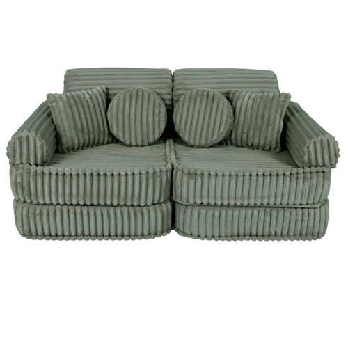 Medium Modular Sofa for Kids - Churros Sage Green