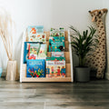 Montessori Bookshelf With Book Storage - 4 Shelves