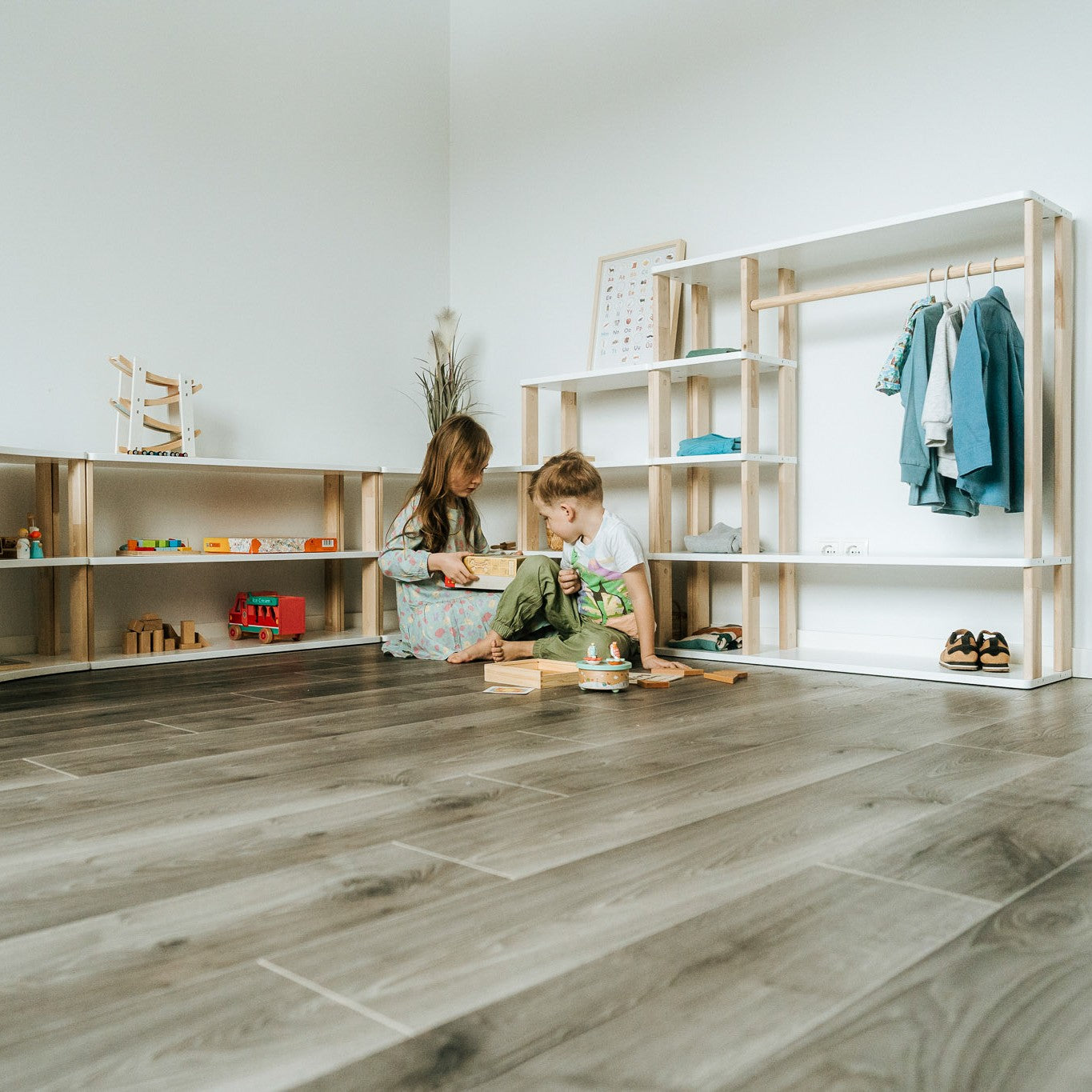 Modular Montessori Shelf Arch - 3 Shelves