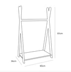Tipi Clothing Rack For Children - Small White